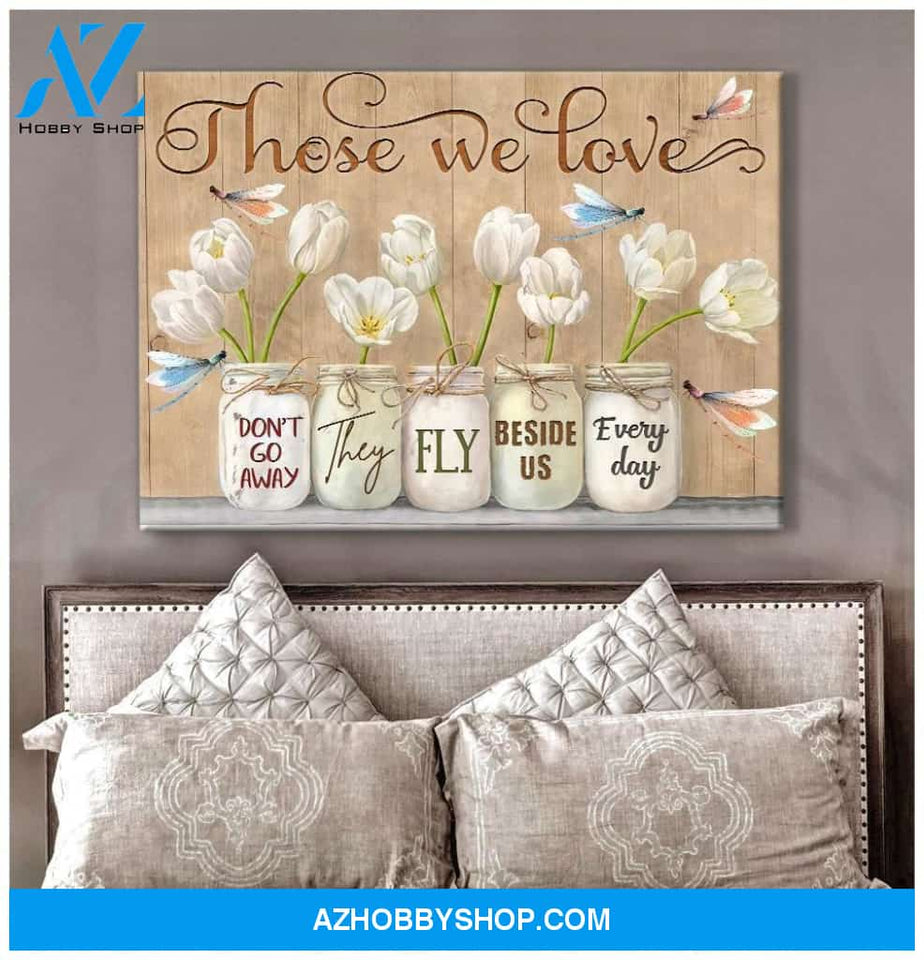 Teemodel Those We Love Dragonfly V2 Wall Art Canvas