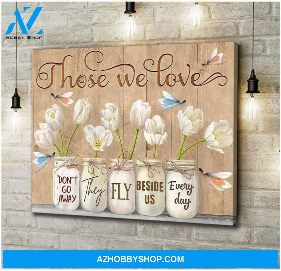 Teemodel Those We Love Dragonfly V2 Wall Art Canvas