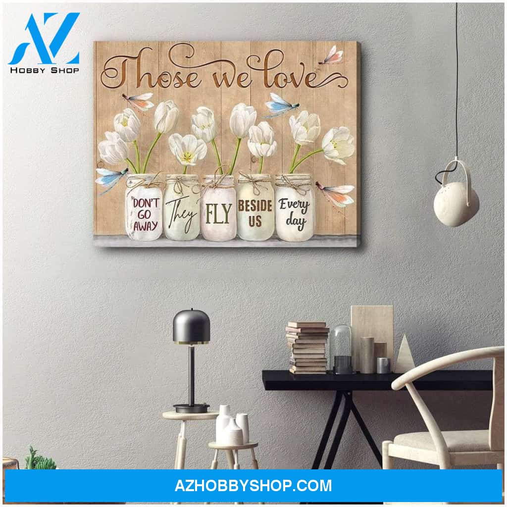 Teemodel Those We Love Dragonfly V2 Wall Art Canvas
