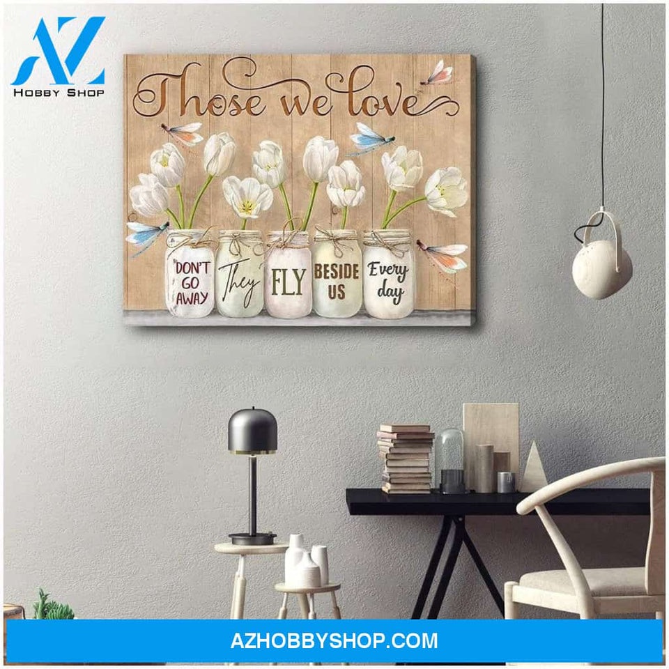 Teemodel Those We Love Dragonfly V2 Wall Art Canvas