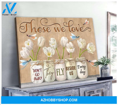 Teemodel Those We Love Dragonfly V2 Wall Art Canvas