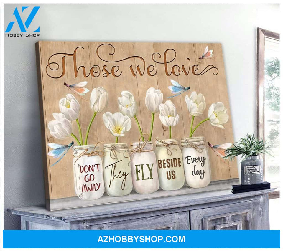 Teemodel Those We Love Dragonfly V2 Wall Art Canvas