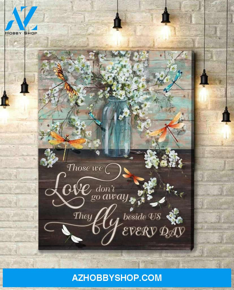 Teemodel Those We Love Dragonfly V3 Wall Art Canvas