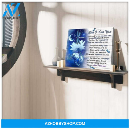 Teemodel When I Lost You Dragonfly Wall Art Canvas