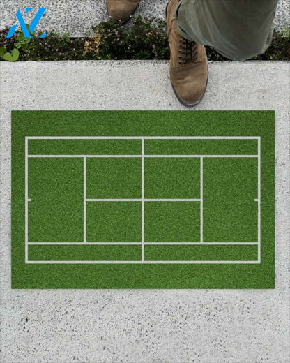 Tennis Court Doormat Gift For Tennis Lovers Gift For Friend Family Birthday Gift Decor Warm House Gift Welcome Mat