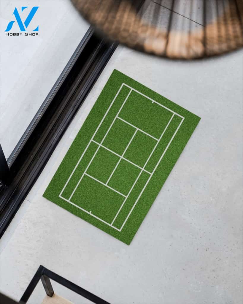Tennis Court Doormat Gift For Tennis Lovers Gift For Friend Family Birthday Gift Decor Warm House Gift Welcome Mat
