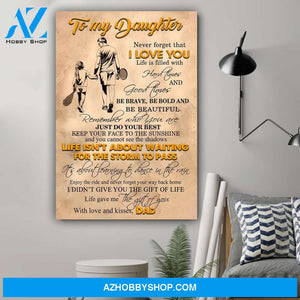 G-Tennis Poster - Dad to Daughter - I love you