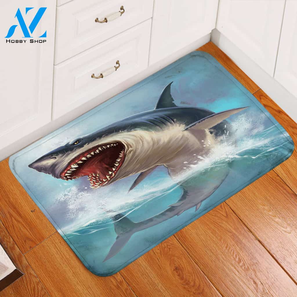 Terror Shark Door Mat