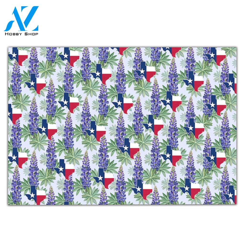 Texas Bluebonnet H010503 Doormat | Welcome Mat | House Warming Gift