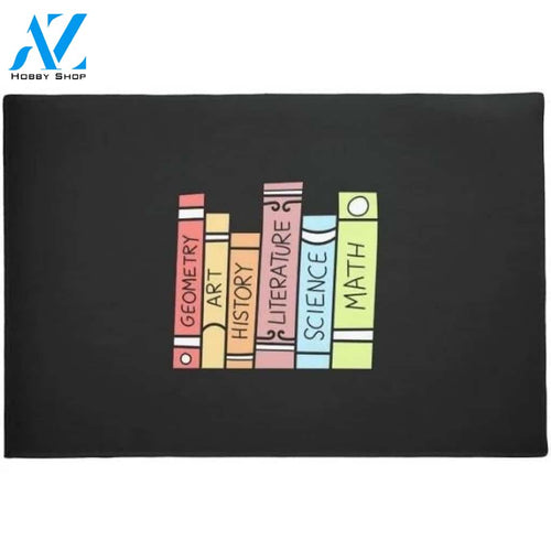 Textbook Back To School Funny Indoor And Outdoor Doormat Warm House Gift Welcome Mat Birthday Gift For Kids Student Class Teacher School