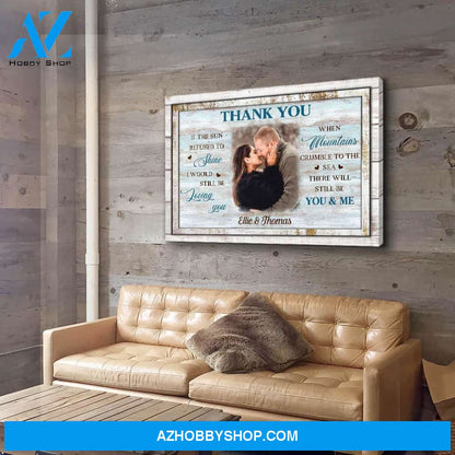 Thank You - Personalized Custom Photo Canvas