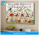 Zalooo Thankful For Butterfly Wall Art Canvas