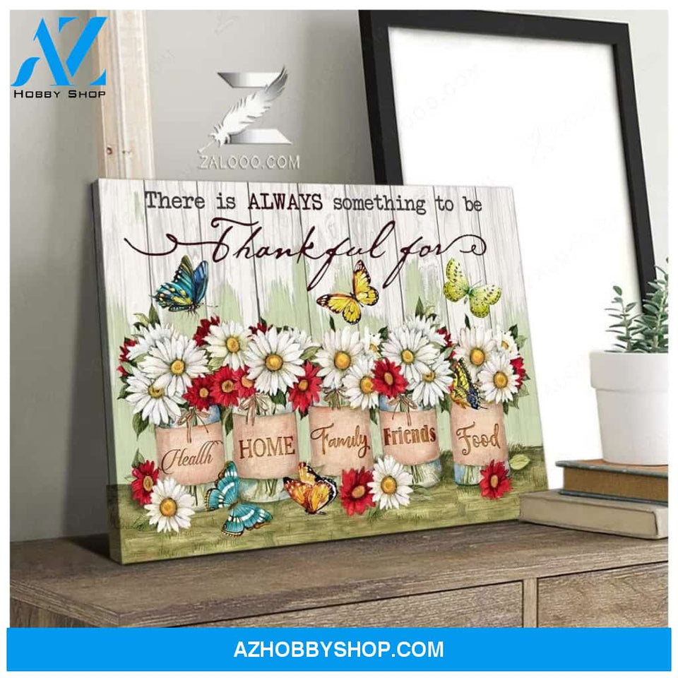 Zalooo Thankful For Butterfly Wall Art Canvas