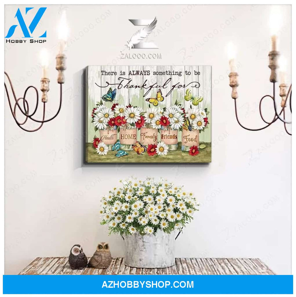 Zalooo Thankful For Butterfly Wall Art Canvas