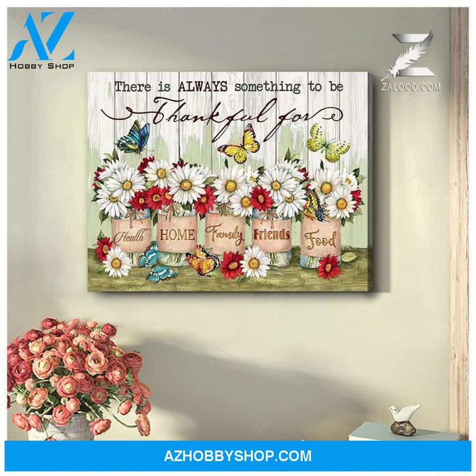 Zalooo Thankful For Butterfly Wall Art Canvas