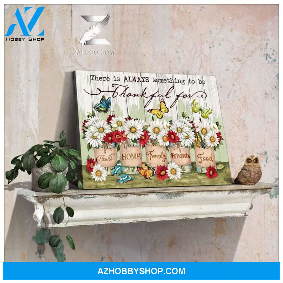 Zalooo Thankful For Butterfly Wall Art Canvas