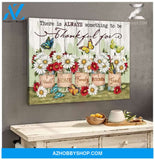 Zalooo Thankful For Butterfly Wall Art Canvas