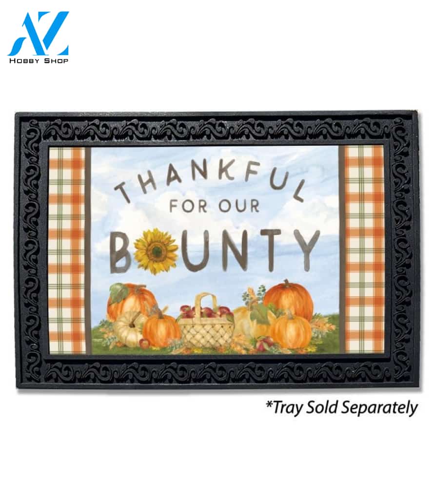 Thankful For Our Bounty Doormat - 18" x 30"
