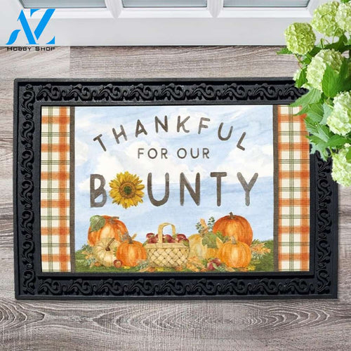 Thankful For Our Bounty Doormat - 18" x 30"