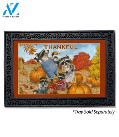 Thankful Racoons Doormat - 18" x 30"