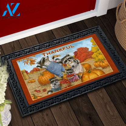 Thankful Racoons Doormat - 18" x 30"