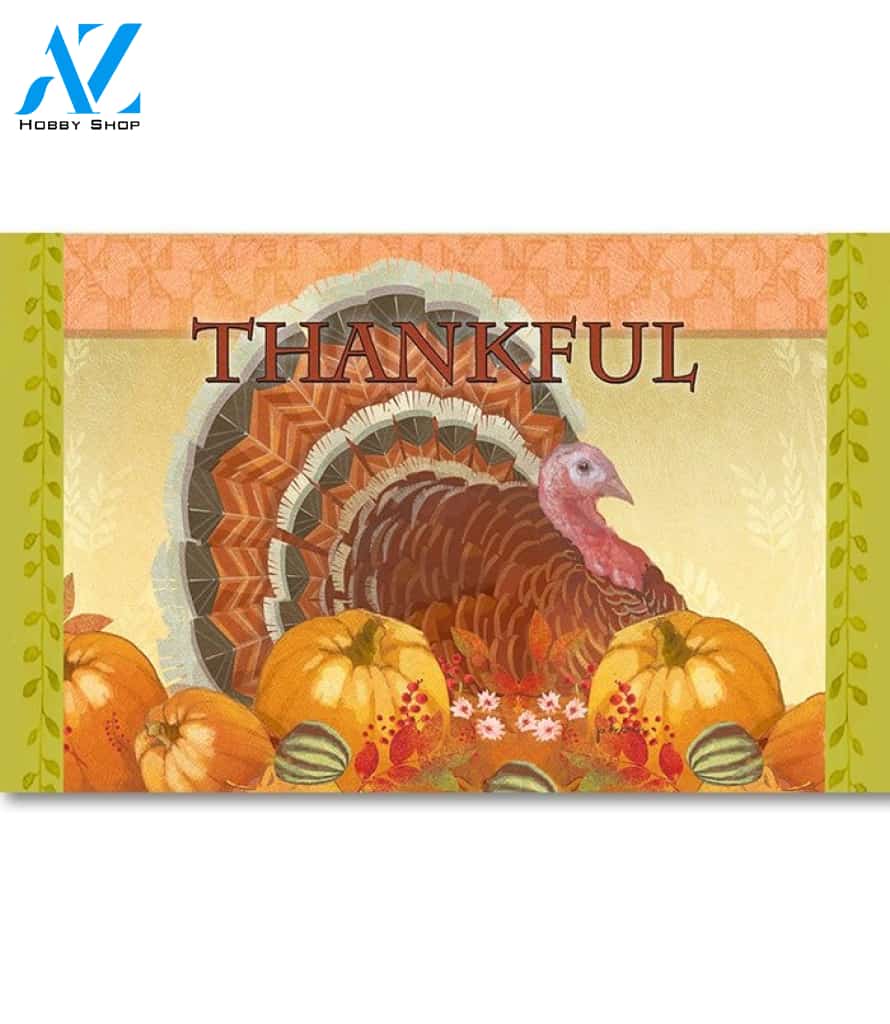 Thankful Turkey Doormat - 18" x 30"