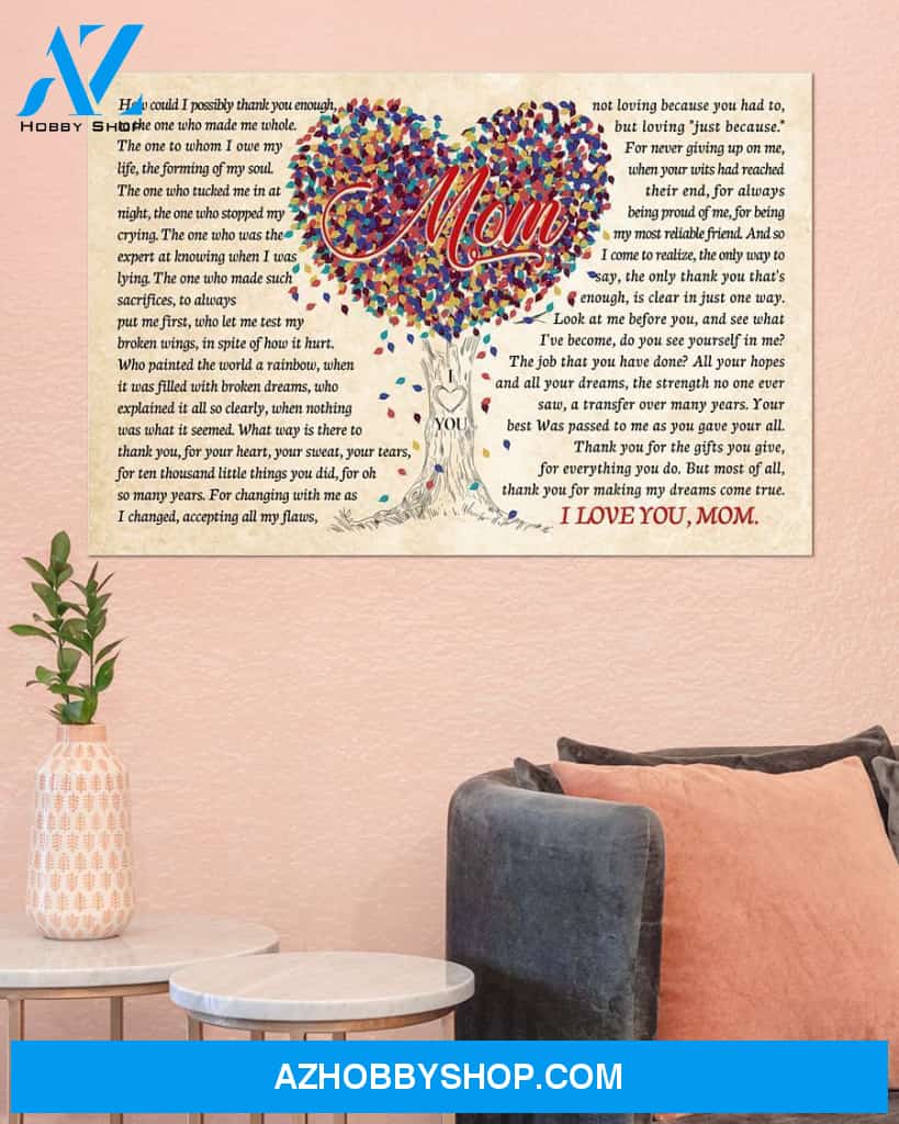 Thanks For The Gift Lanscape Canvas And Poster Wall Decor Visual Art, Best Mother’s Day Gift Ideas, Mother’s Day Gift For Mom