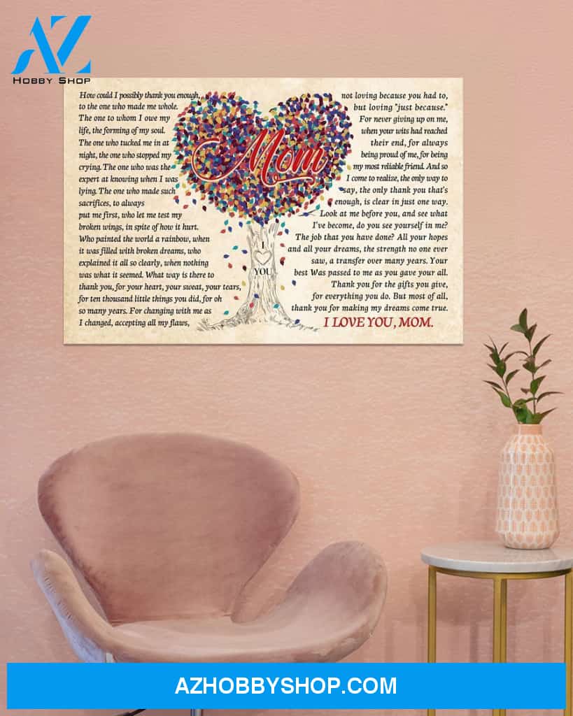 Thanks For The Gift Lanscape Canvas And Poster Wall Decor Visual Art, Best Mother’s Day Gift Ideas, Mother’s Day Gift For Mom