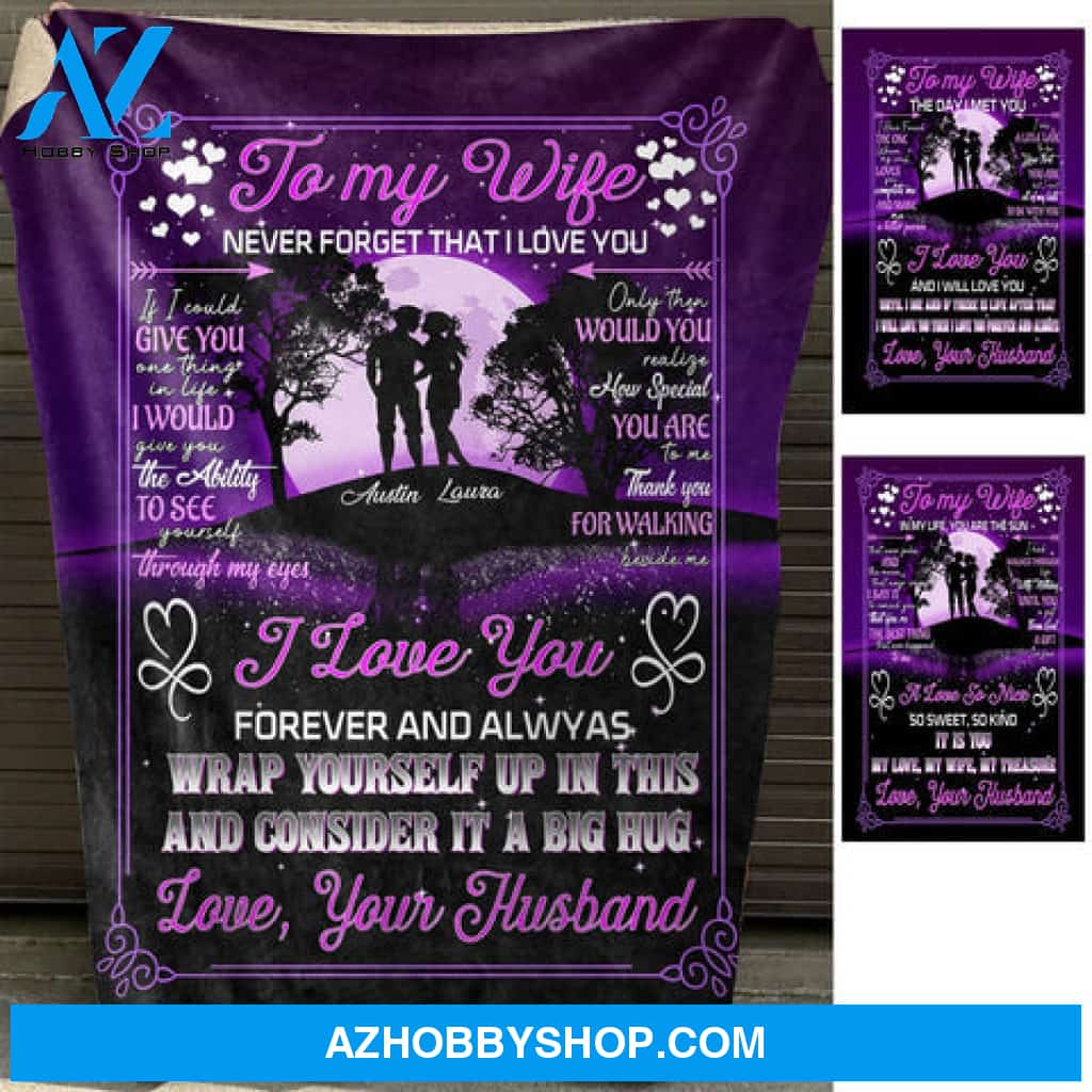 Thanks For Walking Beside Me - Personalized Blanket - Gift For Wife