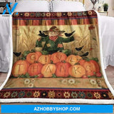 Thanksgiving Figurehead And Birds Fleece Blanket Gift For People Home Decor Bedding Couch Sofa Soft And Comfy Cozy