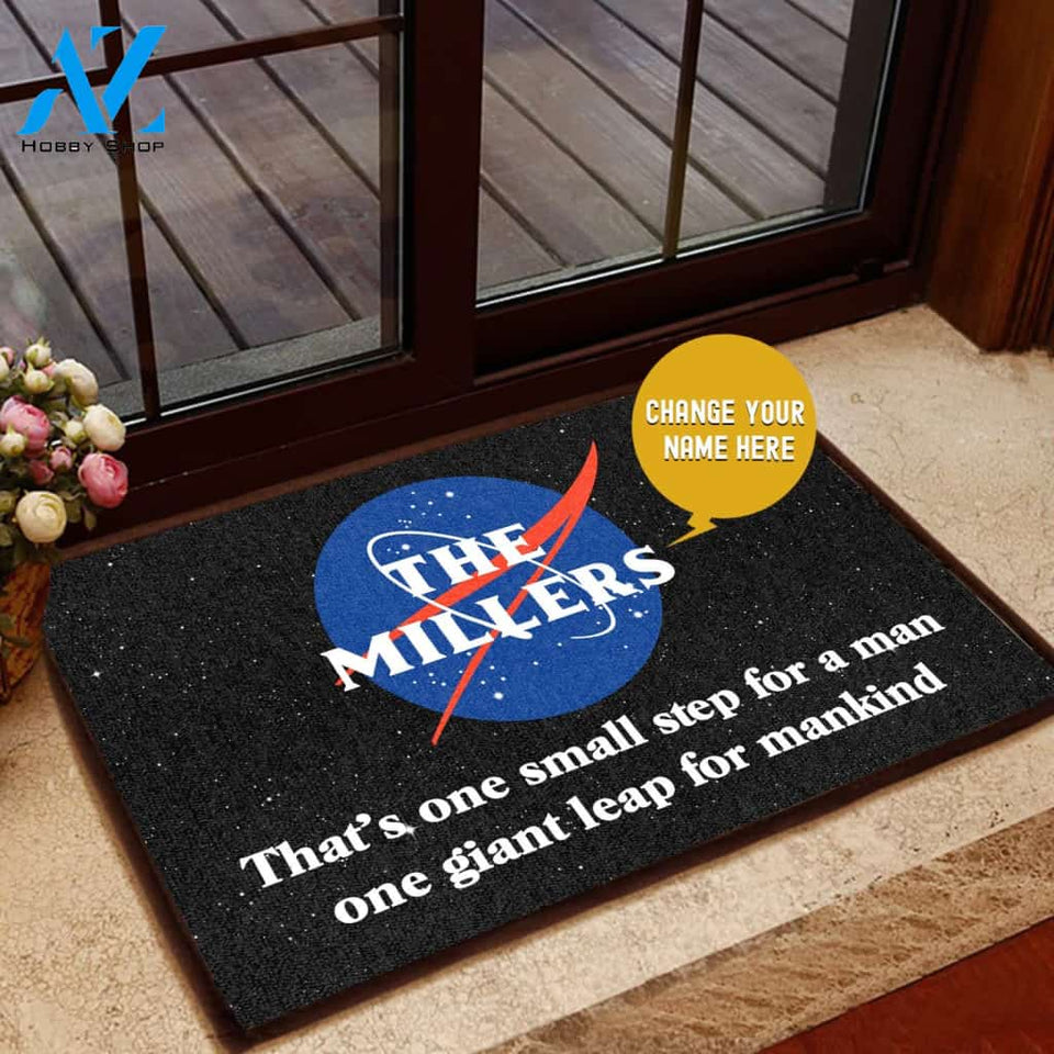 That's One Small Step Personalized All Over Printing Doormat | Welcome Mat | House Warming Gift