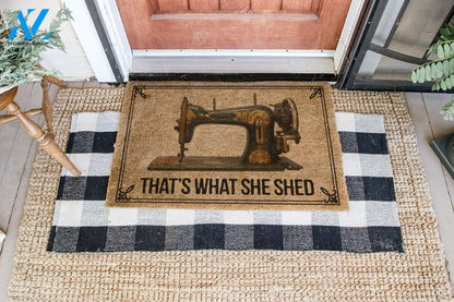 That's What She Shed All Over Printing Doormat | Welcome Mat | House Warming Gift