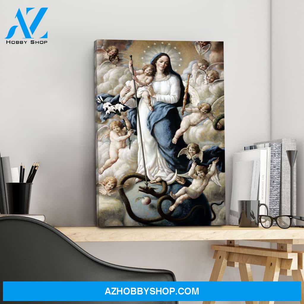 The Assumption with Baby Jesus Canvas Wrap