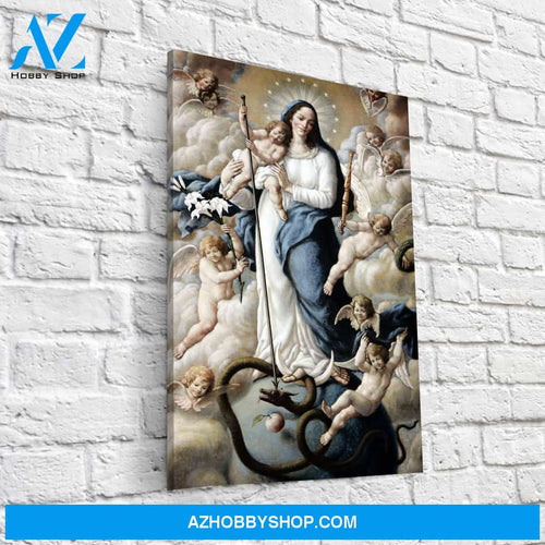 The Assumption with Baby Jesus Canvas Wrap