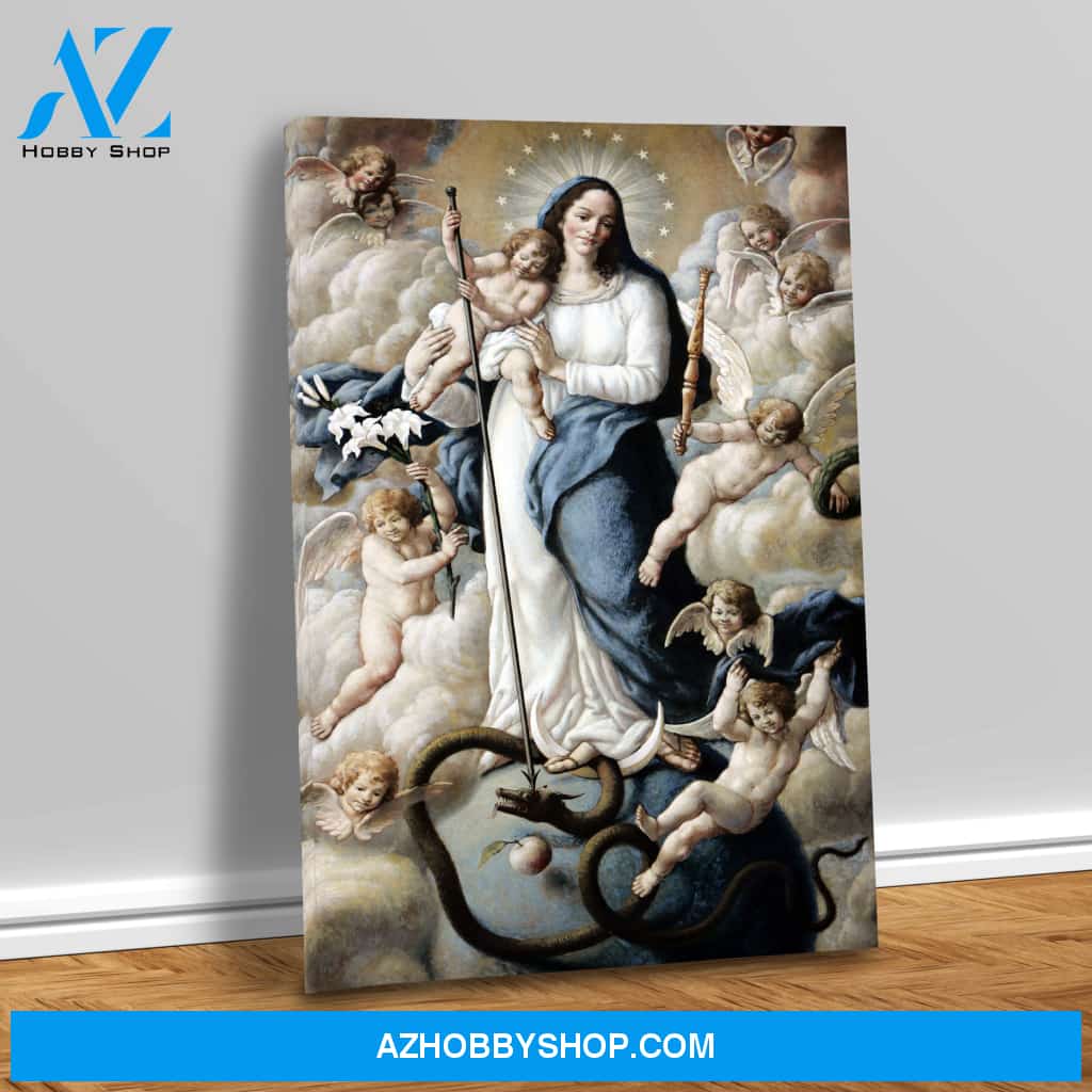 The Assumption with Baby Jesus Canvas Wrap