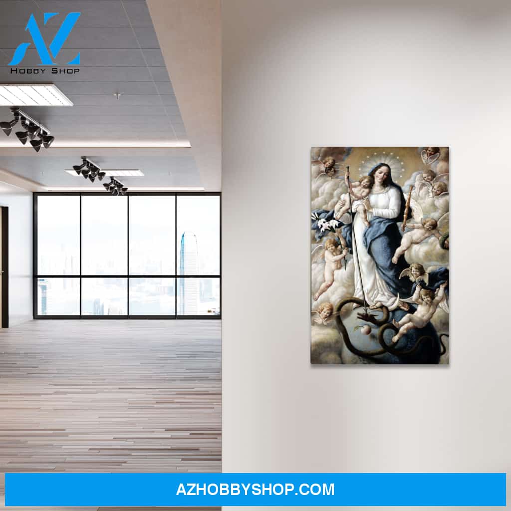 The Assumption with Baby Jesus Canvas Wrap
