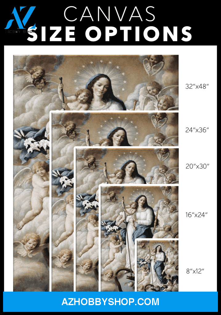 The Assumption with Baby Jesus Canvas Wrap