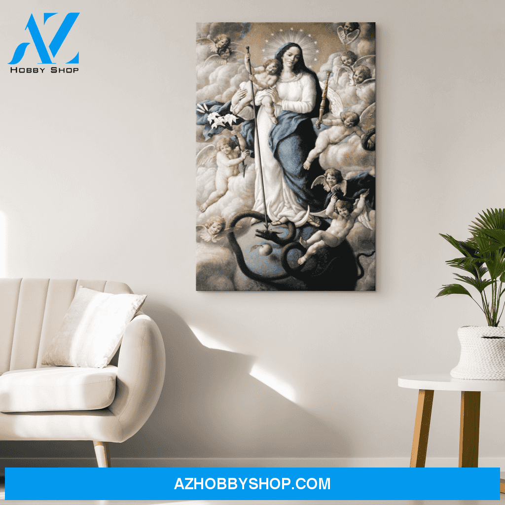 The Assumption with Baby Jesus Canvas Wrap