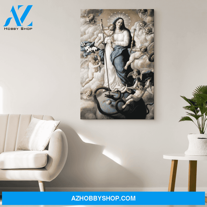 The Assumption with Baby Jesus Canvas Wrap