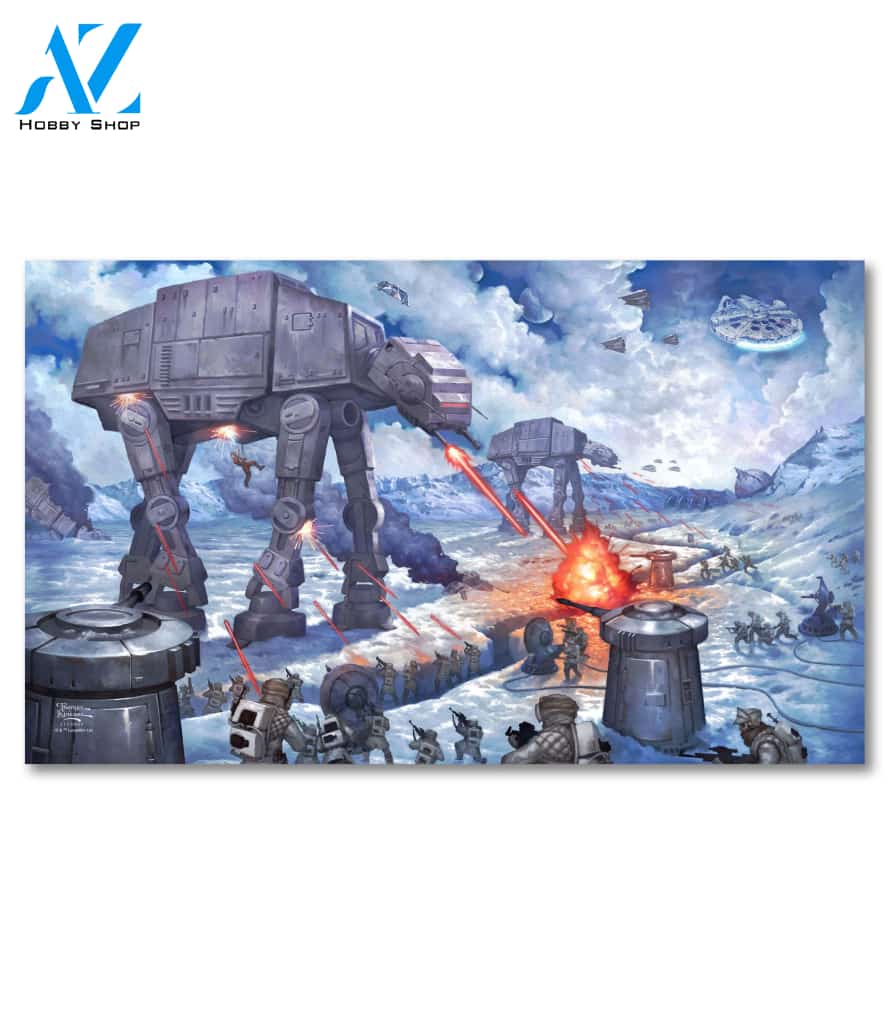 The Battle of Hoth Doormat - 18" x 30"