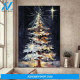 The beautiful Christmas tree Portrait Canvas Prints, Wall Art