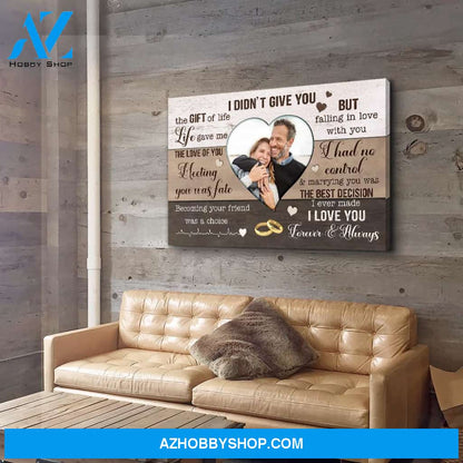 The Best Decision - Personalized Custom Photo Canvas