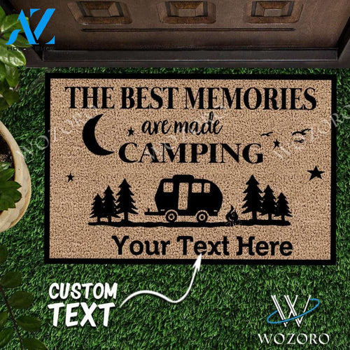 Wozoro Doormat Personalized The Best Memories Are Made Camping