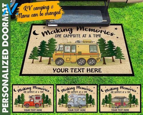 The Best Memories Are Made Camping, Vintage Camping Doormat Welcome Mat, Funny Camping Doormat, Housewarming gift, Camping lover gift