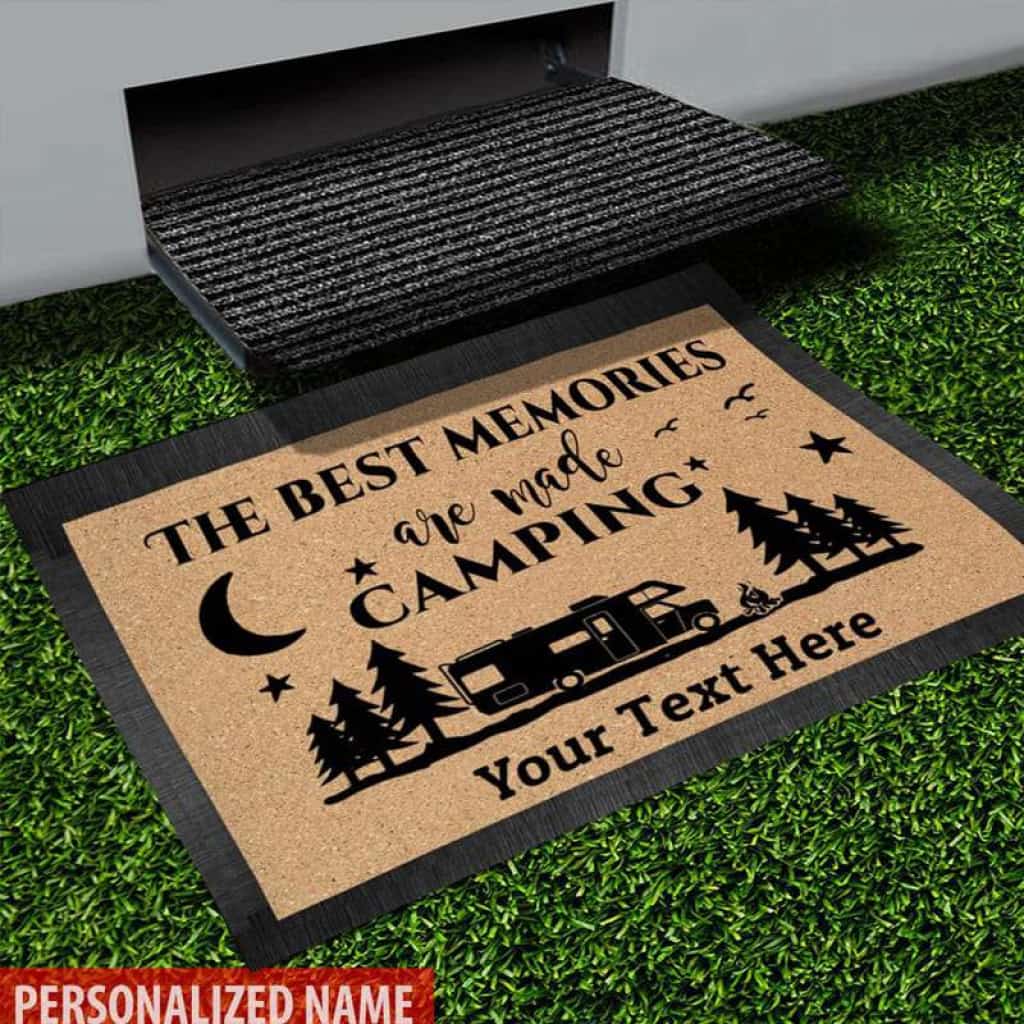 The Best Memories Doormat Camping, RV Camper, Motor Home Doormat, Camping Gift