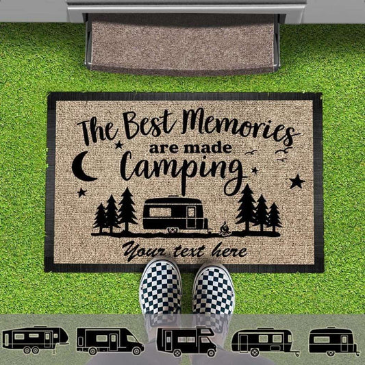 The Best Memories Doormat Camping, RV Camper, Motor Home Doormat, Camping Gift