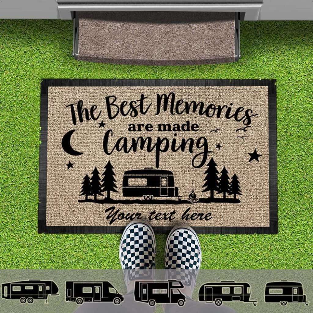 The Best Memories Doormat Camping, RV Camper, Motor Home Doormat, Camping Gift