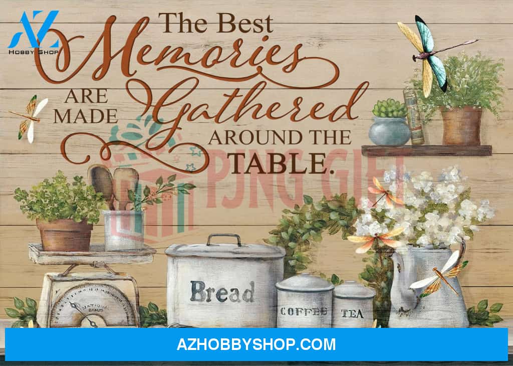 The Best Memories Dragonfly Wall Art Canvas