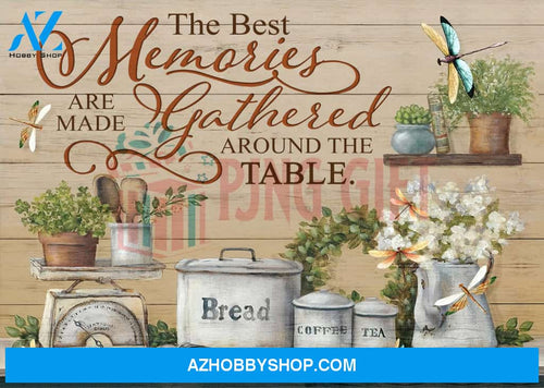 The Best Memories Dragonfly Wall Art Canvas
