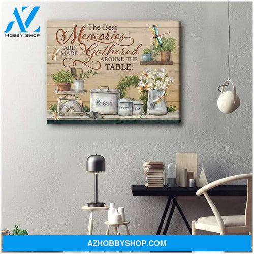 The Best Memories Dragonfly Wall Art Canvas